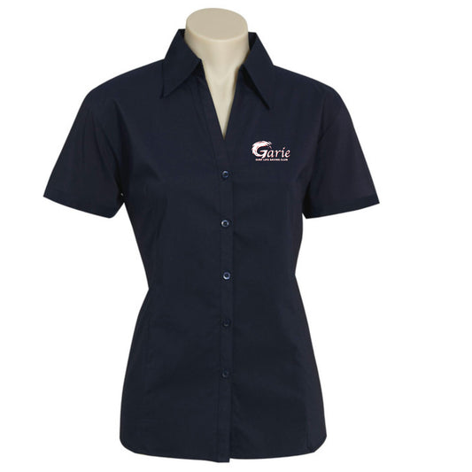 Garie SLSC Ladies Navy Metro Shirt – Short Sleeve